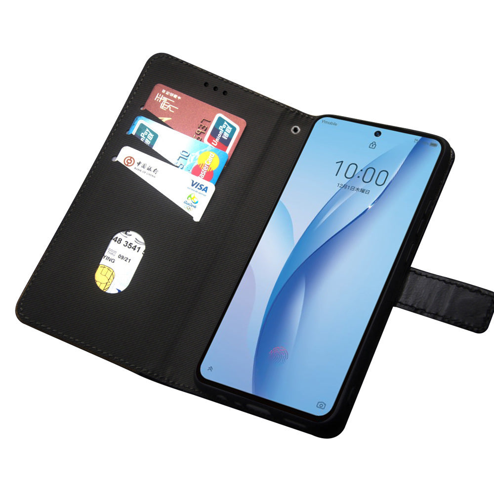 IDEWEI For ZTE Libero 5G III Card Holder Phone Case Color Splicing Leather Stand Phone Case with Wrist Strap IDEWEI For ZTE Libero 5G III Card Holder Phone Case Color Splicing Leather Stand Phone Case with Wrist Strap